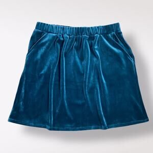 Copper Key NWT Velour Skirt Girls Size‎ L Green Preppy Minimalist